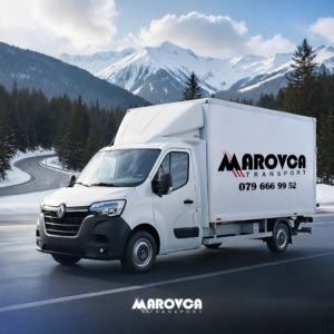 verschneite Berglandschaft